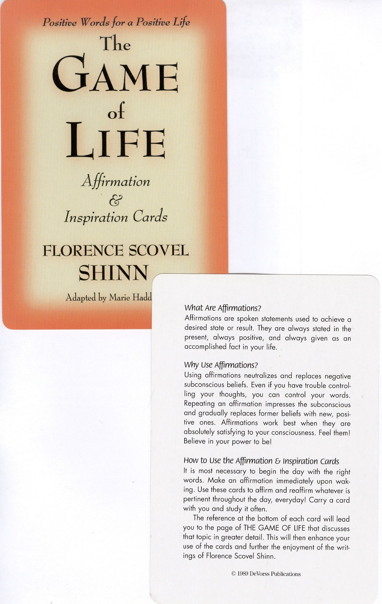 The Game of Life Affirmation & Inspiration Cards